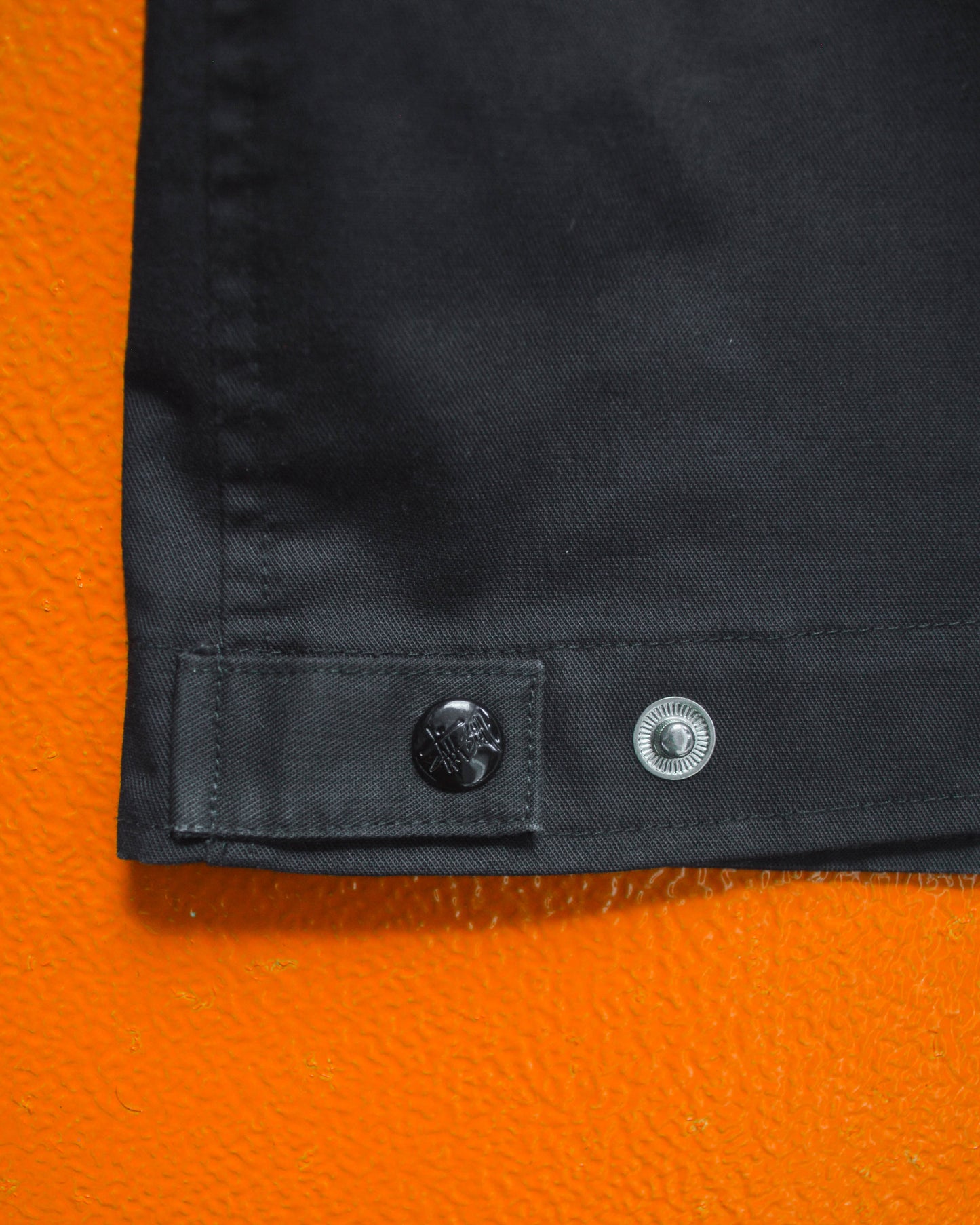 Early 2000s Black Slanted Flap Welt Pocket Work Jacket (L)
