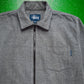 Early 2000s Grey Cotton Poly Shirt Work Jacket (~M~)