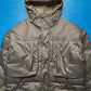 Late 90s Taupe Drop Pocket Puffer Jacket (L)