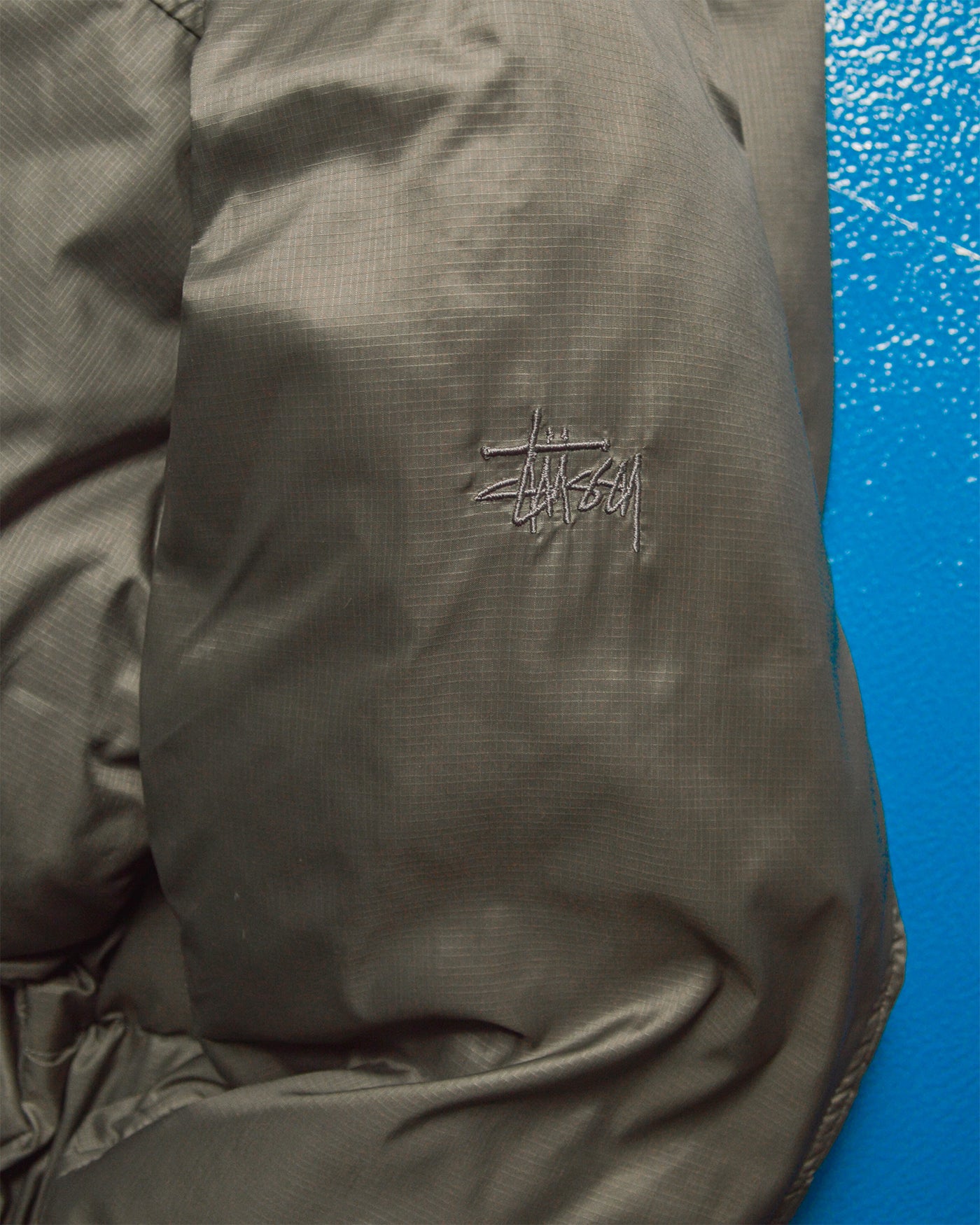 Late 90s Taupe Drop Pocket Puffer Jacket (L)
