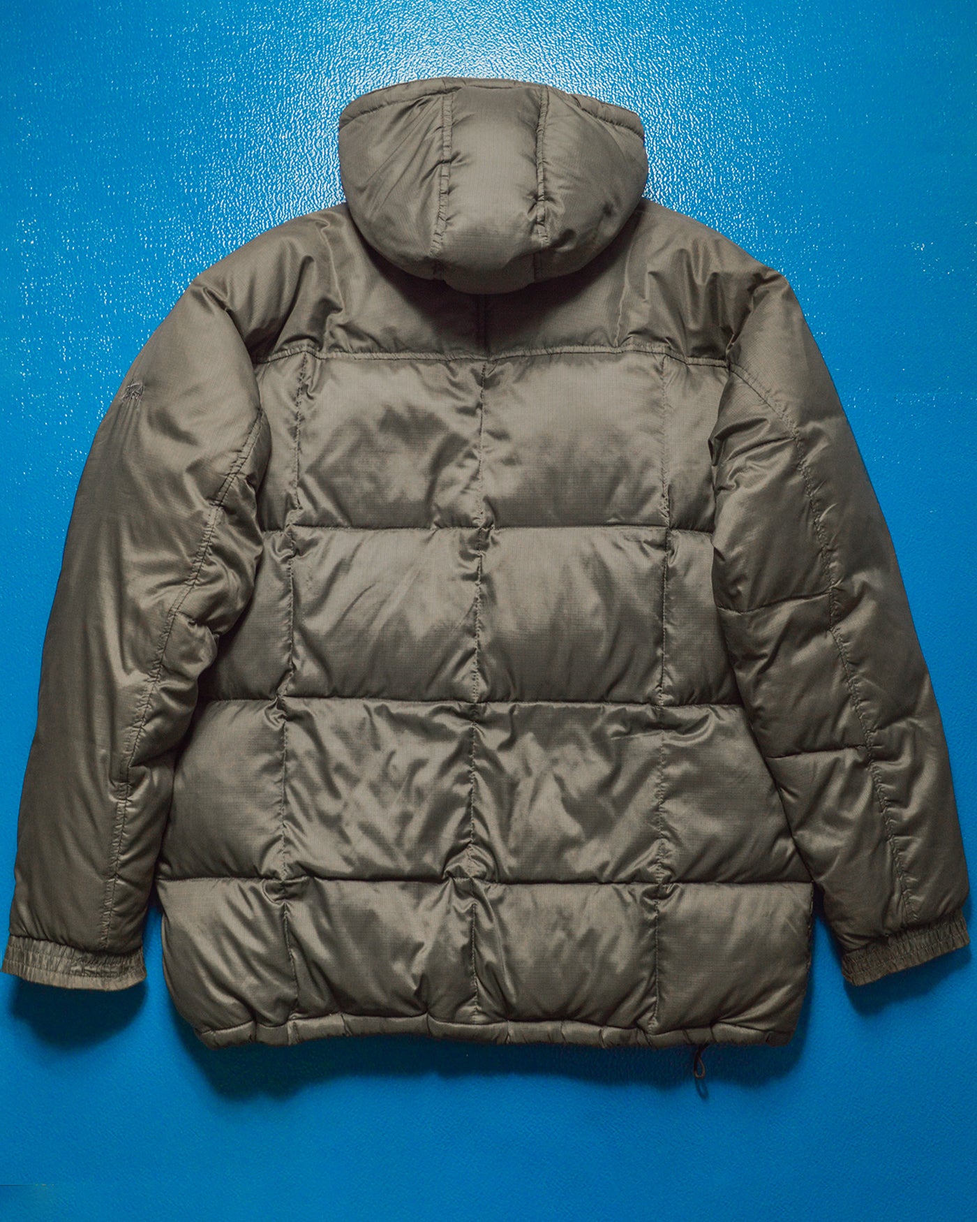 Late 90s Taupe Drop Pocket Puffer Jacket (L)