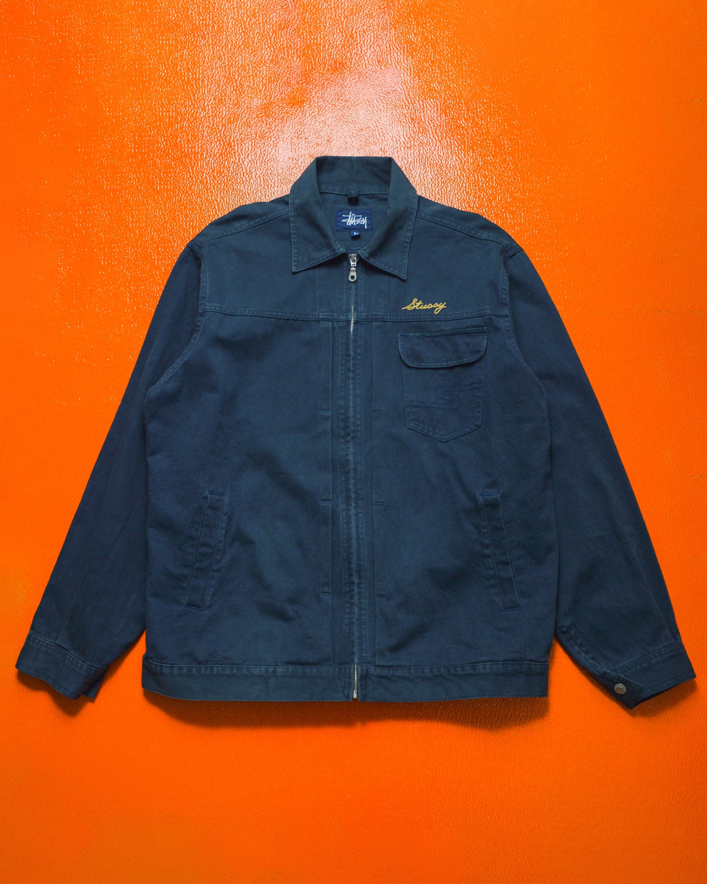 Type 1 Style Pleated Boxy Navy Work Jacket (L)
