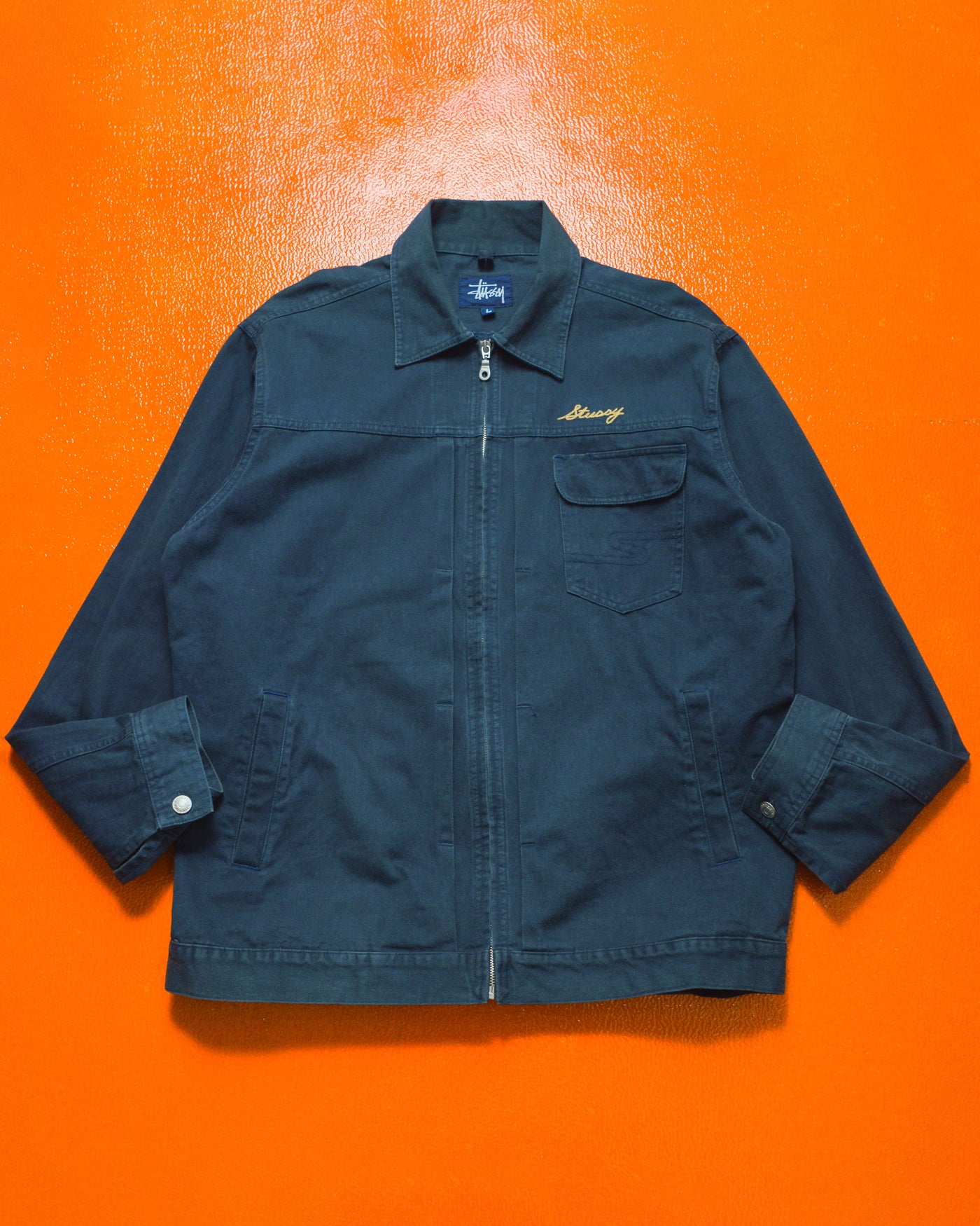 Type 1 Style Pleated Boxy Navy Work Jacket (L)