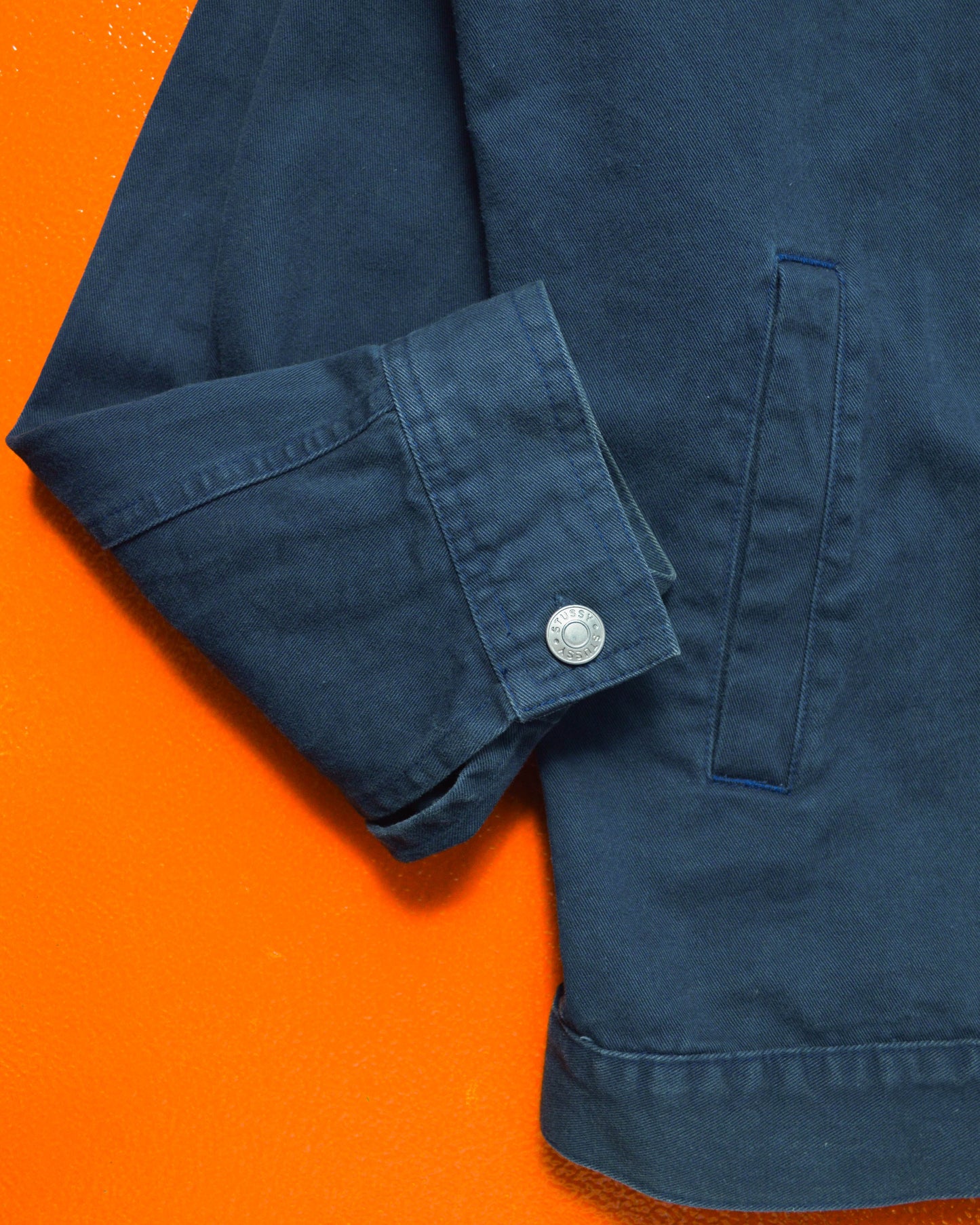 Type 1 Style Pleated Boxy Navy Work Jacket (L)