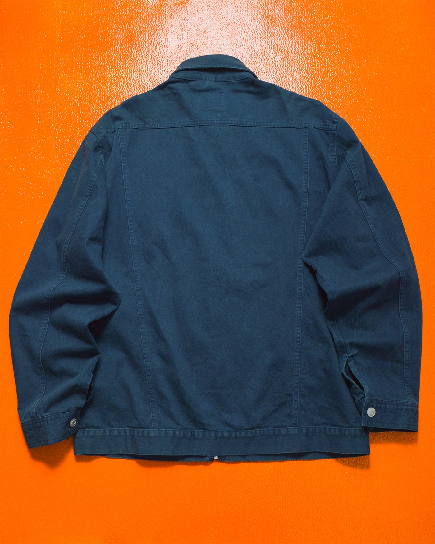 Type 1 Style Pleated Boxy Navy Work Jacket (L)