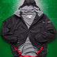 Fitness Play Logo Black Windbreaker Jacket (L)