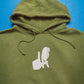 Los Angeles / LA Hand Sign Sage Green Hoody (L~XL)