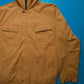 Works Reversible Textured Black / Caramel Brown Ventilated Windbreaker Jacket (L)