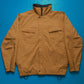 Works Reversible Textured Black / Caramel Brown Ventilated Windbreaker Jacket (L)