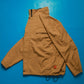 Works Reversible Textured Black / Caramel Brown Ventilated Windbreaker Jacket (L)