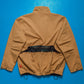 Works Reversible Textured Black / Caramel Brown Ventilated Windbreaker Jacket (L)