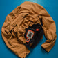 Works Reversible Textured Black / Caramel Brown Ventilated Windbreaker Jacket (L)