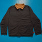 Works Reversible Textured Black / Caramel Brown Ventilated Windbreaker Jacket (L)
