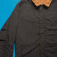 Works Reversible Textured Black / Caramel Brown Ventilated Windbreaker Jacket (L)