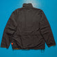 Works Reversible Textured Black / Caramel Brown Ventilated Windbreaker Jacket (L)