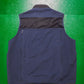 Navy Check Panelled Utility Vest (S)