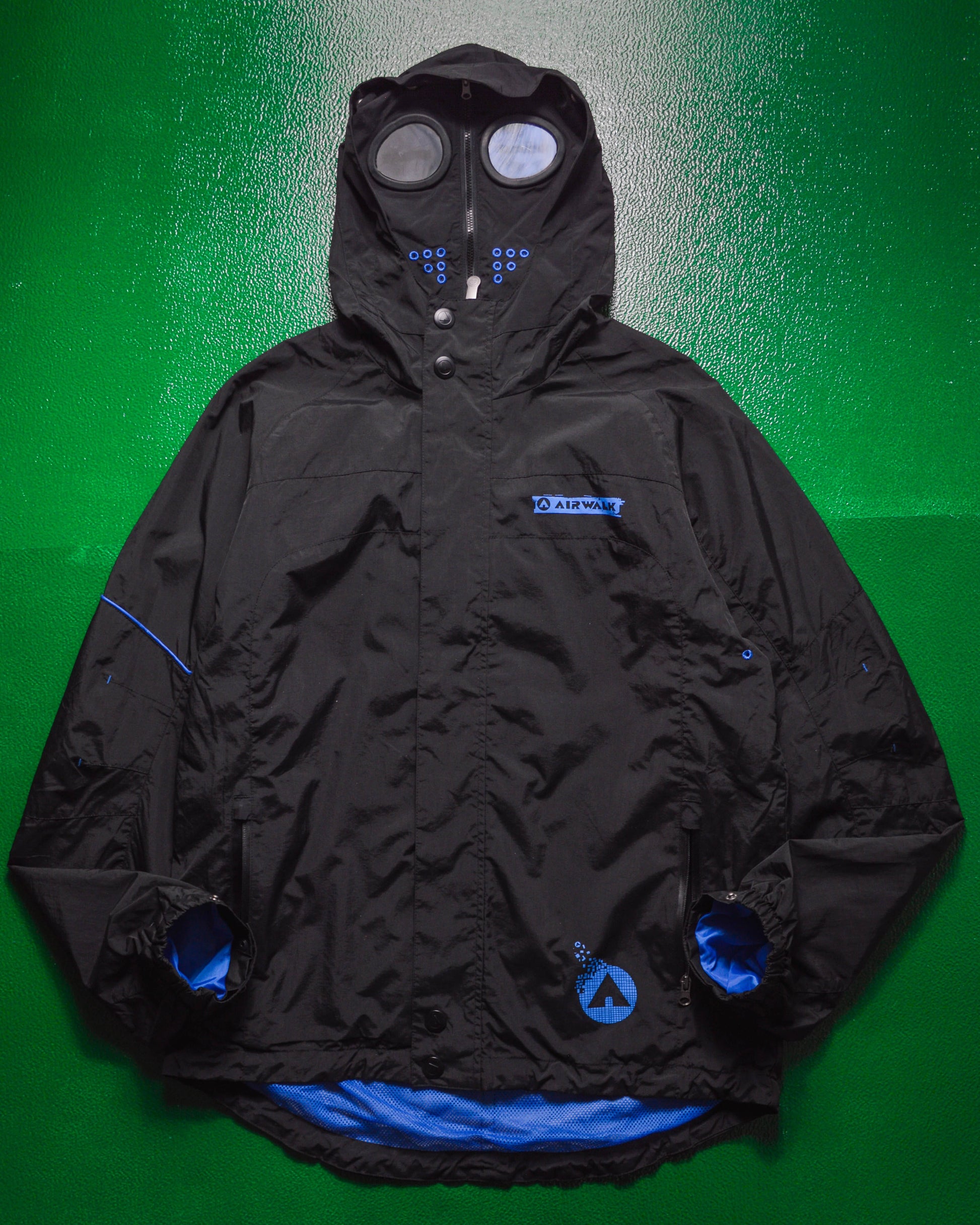 goggle jacket cheap Airwalk Black / Electric Blue Goggle Jacket (M) – shop.allenreji