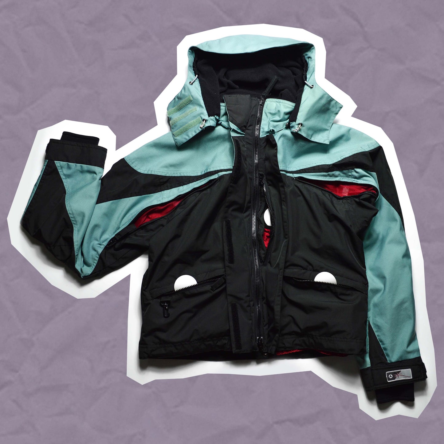 Airwalk Seafoam/ Black Technical Venture Panelled Jacket (S)