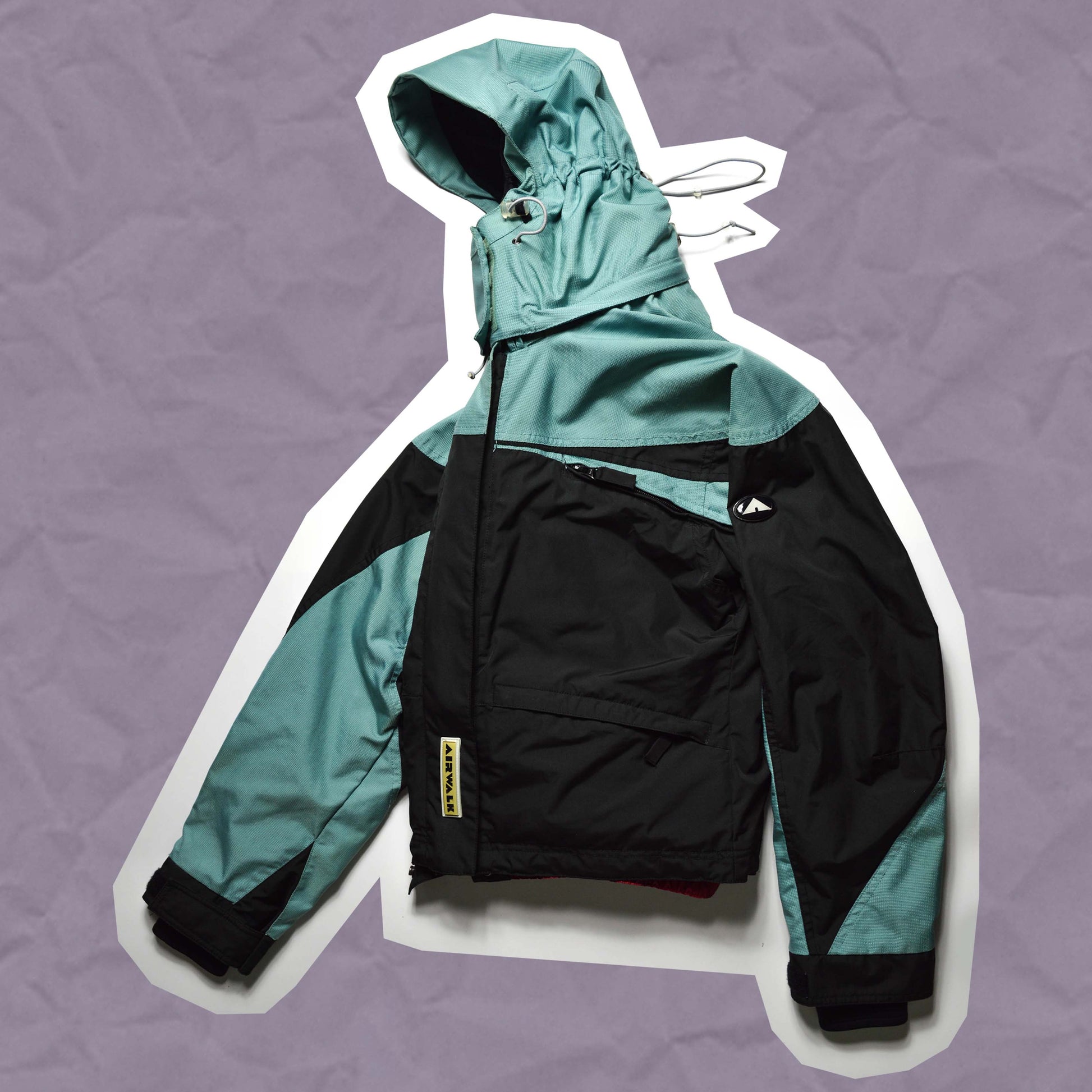 Airwalk Seafoam/ Black Technical Venture Panelled Jacket (S)