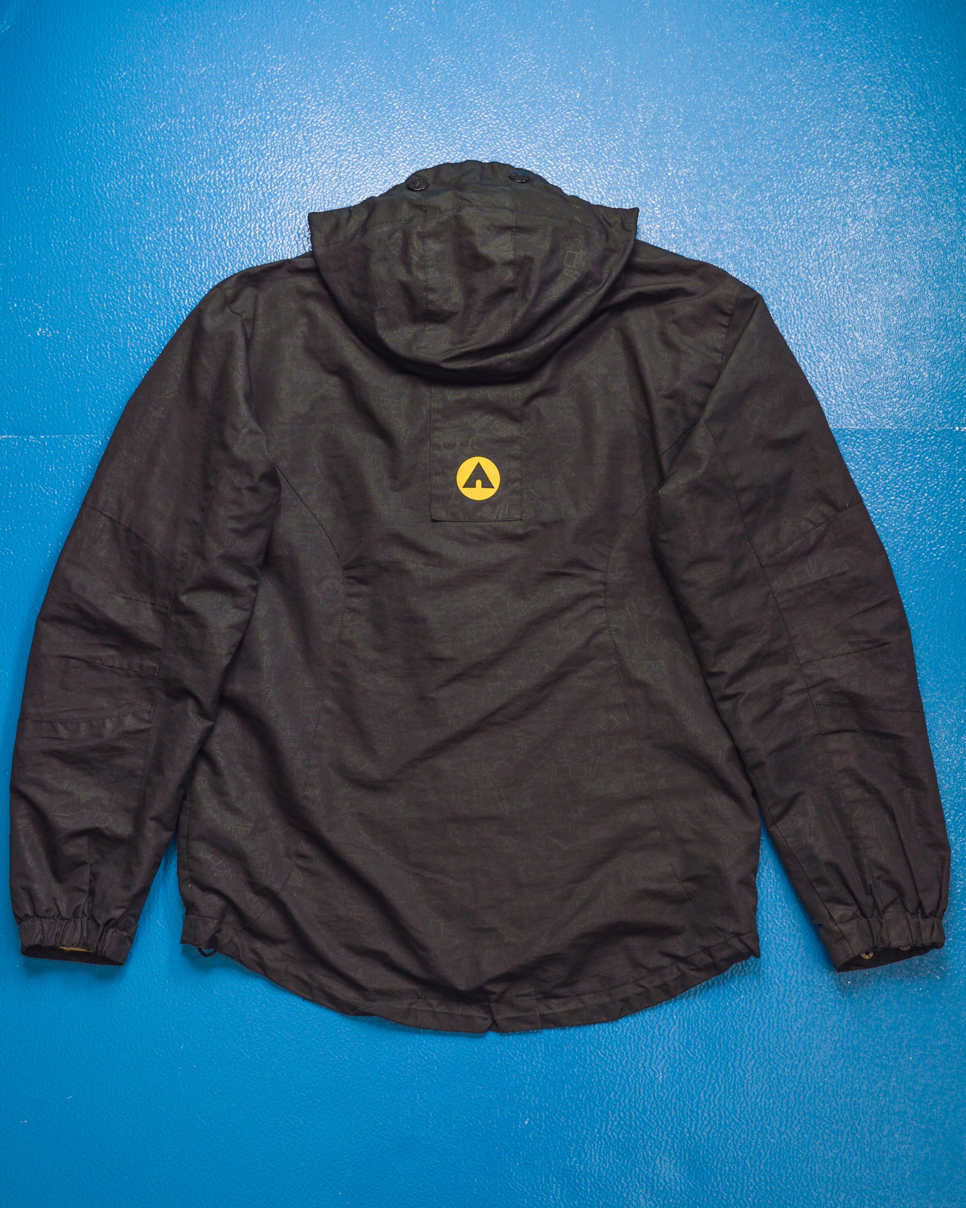 airwalk goggle jacket Airwalk Tonal Pattern Black / Yellow Goggle Jacket (S) – shop.allenreji