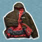 ANALOG Brown Suede Diamond Stitch Multi Pocket Puffer Jacket (L)