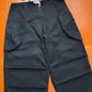 Armani Washed Navy Military Style Wide Cargo Pants (31~34)