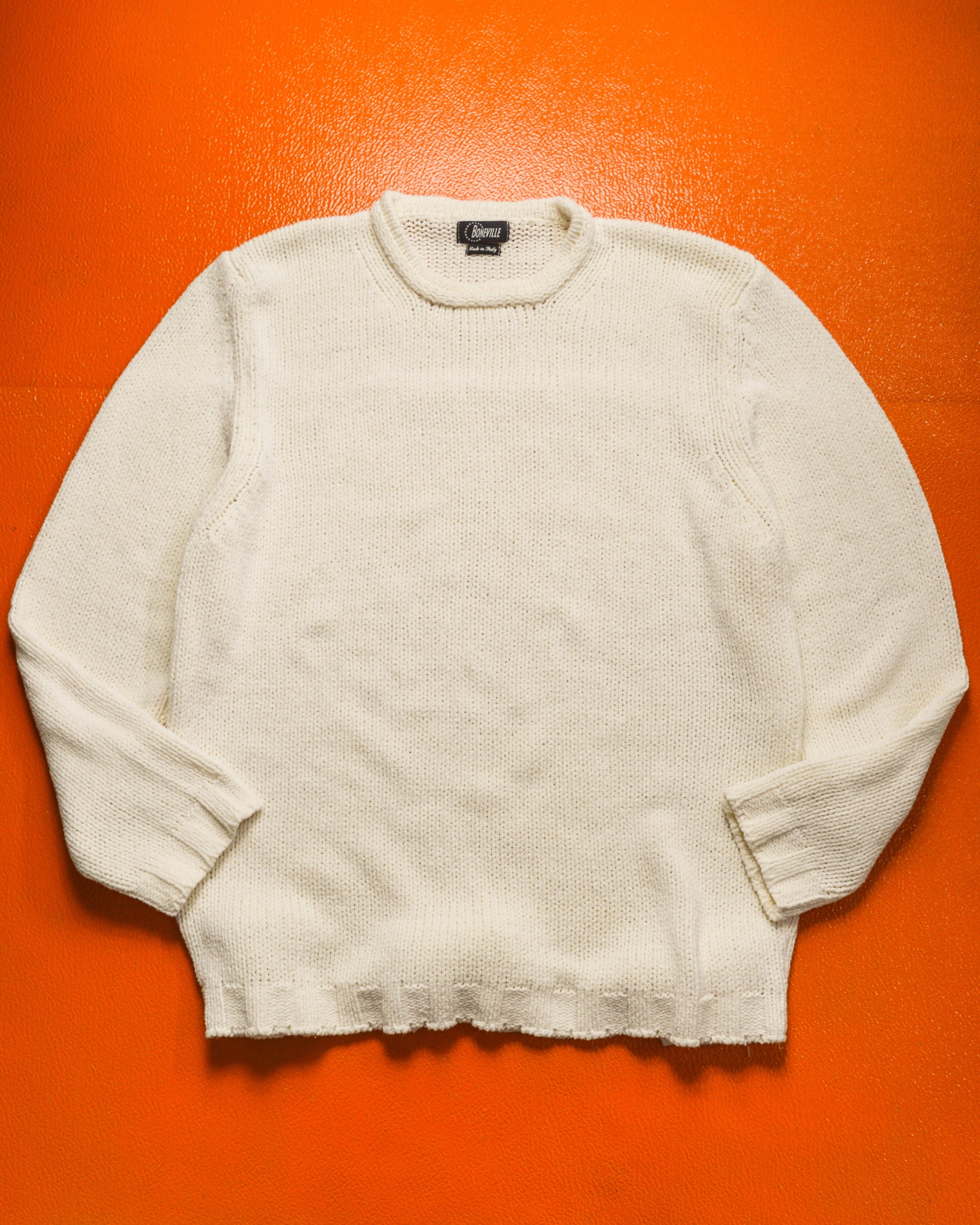 Boneville Vintage Loose Guage Cream Off-white Knit Jumper (~XL~)