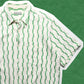 Comme Des Garçons Homme 1996 Green Staggered Striped Shirt (M~L)