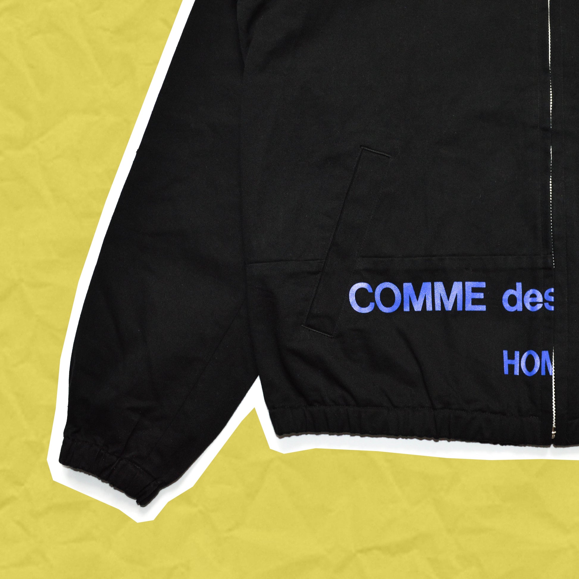 Comme Des Garçons Homme 2001 Split Logo Hooded Jacket (M)