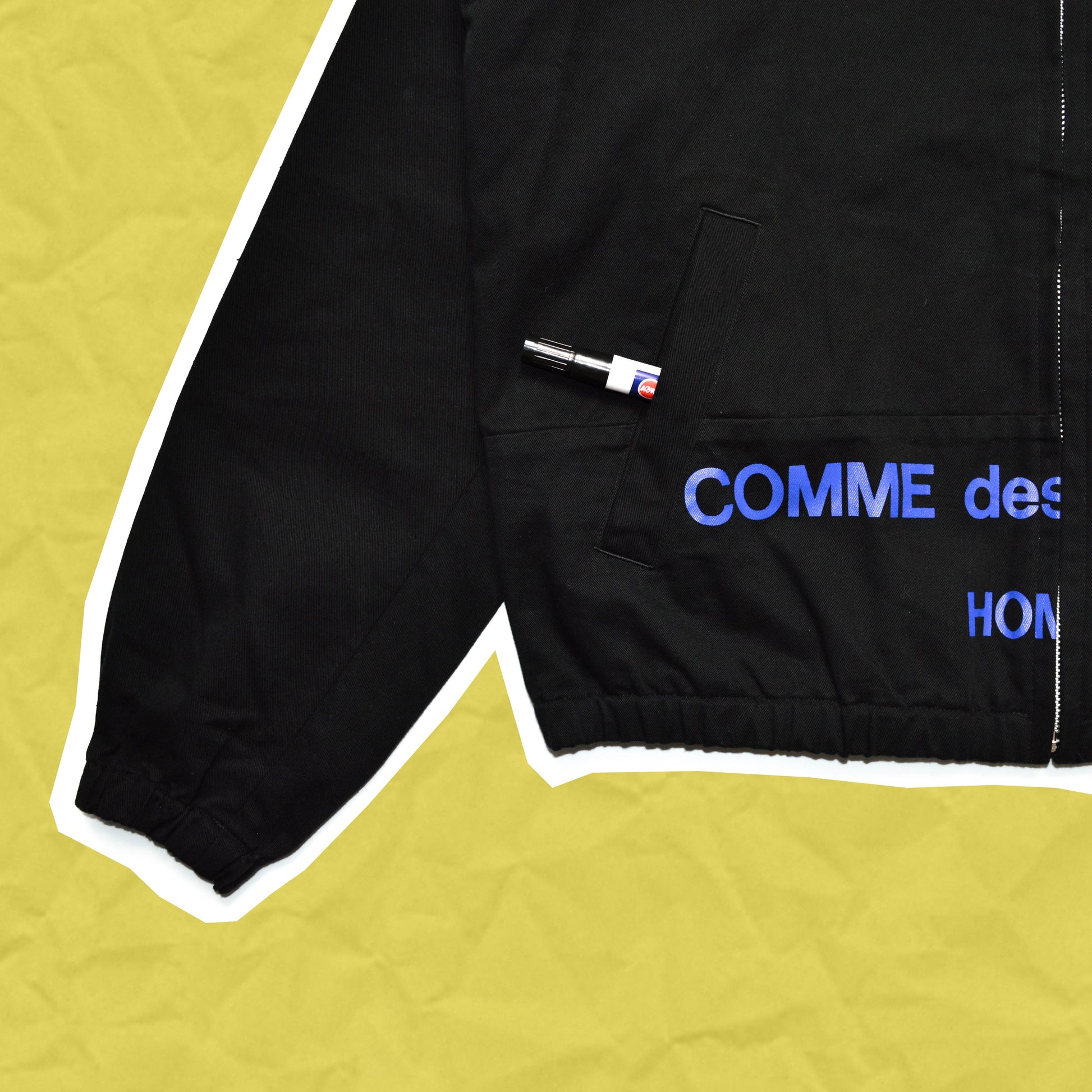 Comme Des Garçons Homme 2001 Split Logo Hooded Jacket (M)