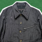 Comme Des Garçons Homme 2002 Black Light Woven Cotton Poly Jacket (~M~)