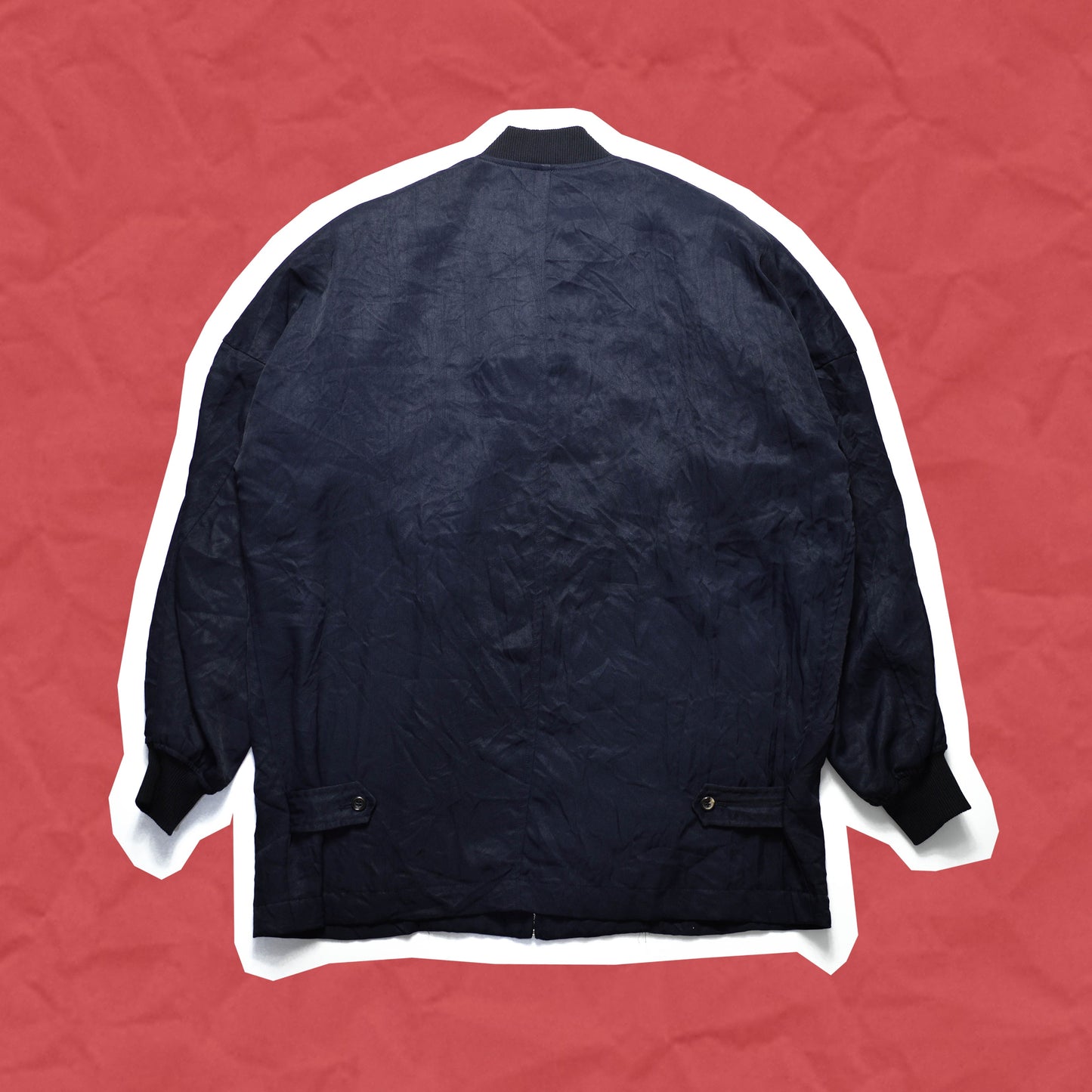 Comme Des Garçons Homme Navy Oversized Bomber Jacket (L~XL)