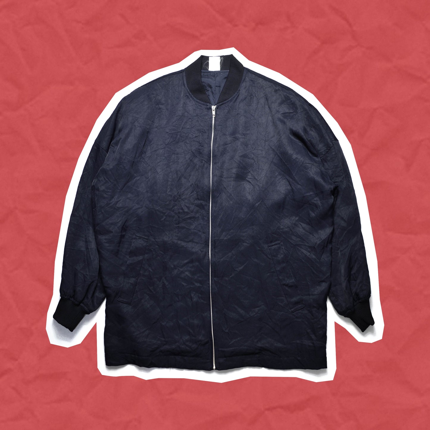 Comme Des Garçons Homme Navy Oversized Bomber Jacket (L~XL)