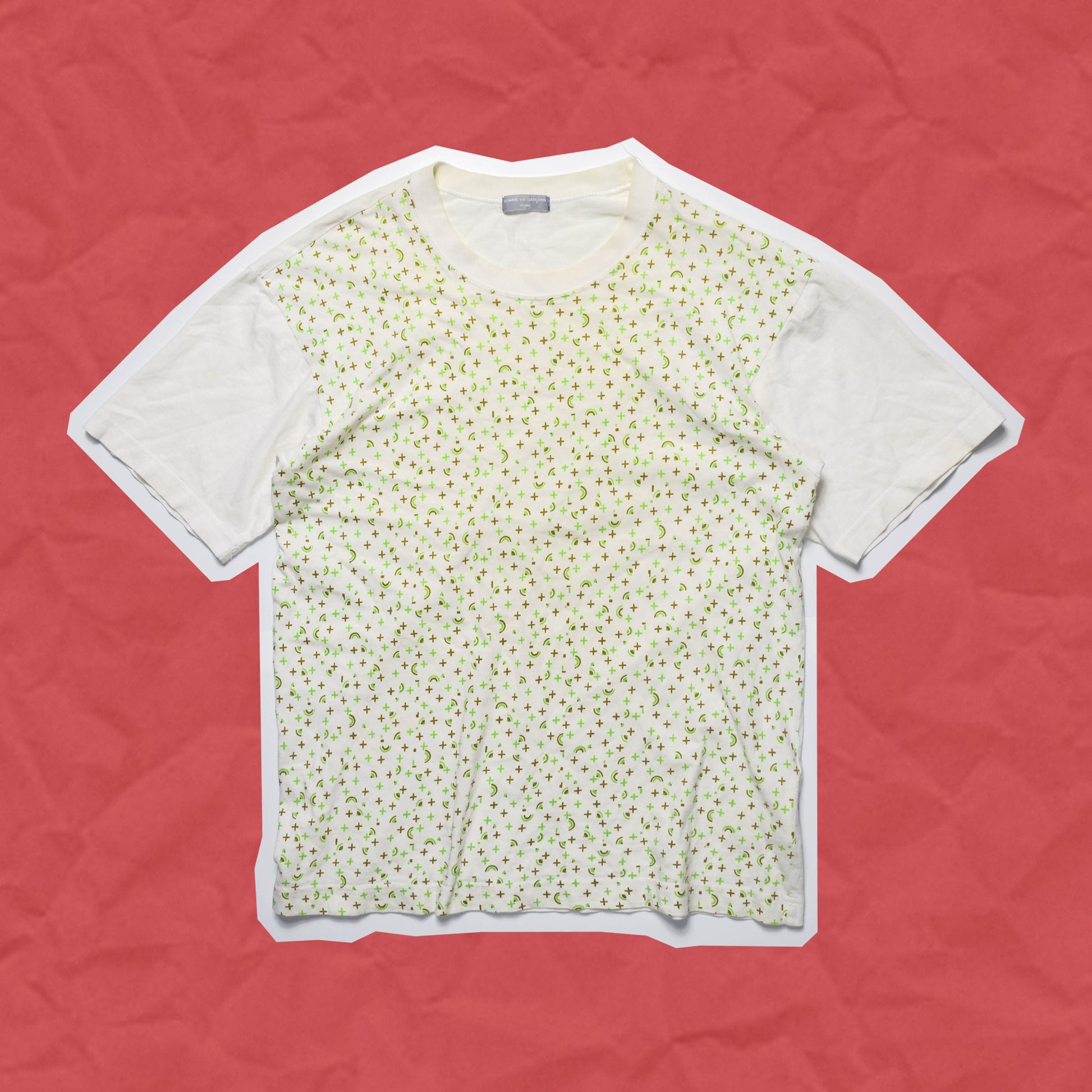 Comme Des Garçons Homme Pattern Front T-Shirt (~M~)