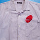 Comme Des Garçons Homme Plus 2002 Logo Print Vertical Striped Shirt (~M~)