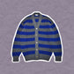 Comme Des Garçons Homme Striped Heavy Cardigan Knit