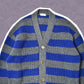 Comme Des Garçons Homme Striped Heavy Cardigan Knit