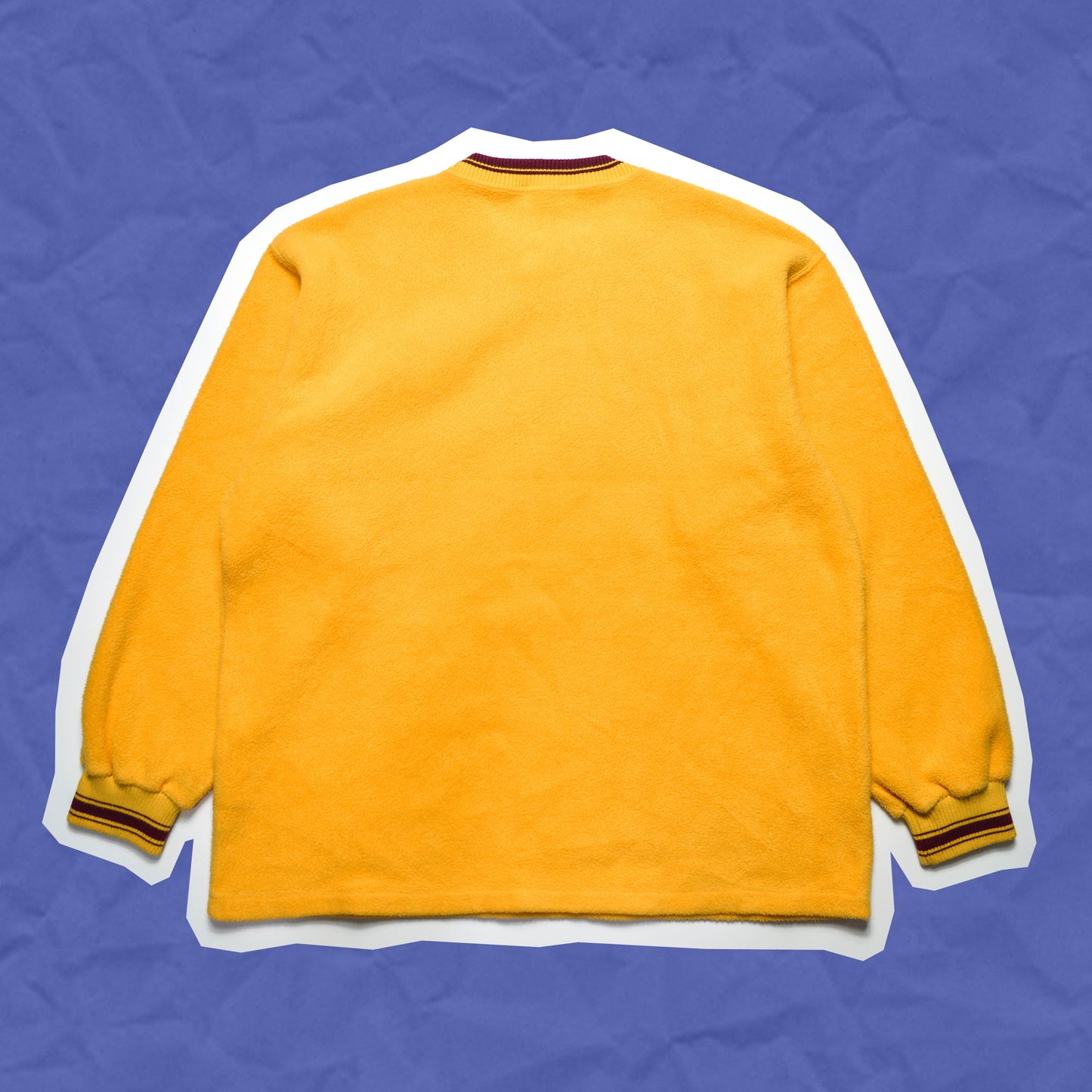 C.P. Company Yellow Woven Logo Fleece Jumper (~M~)