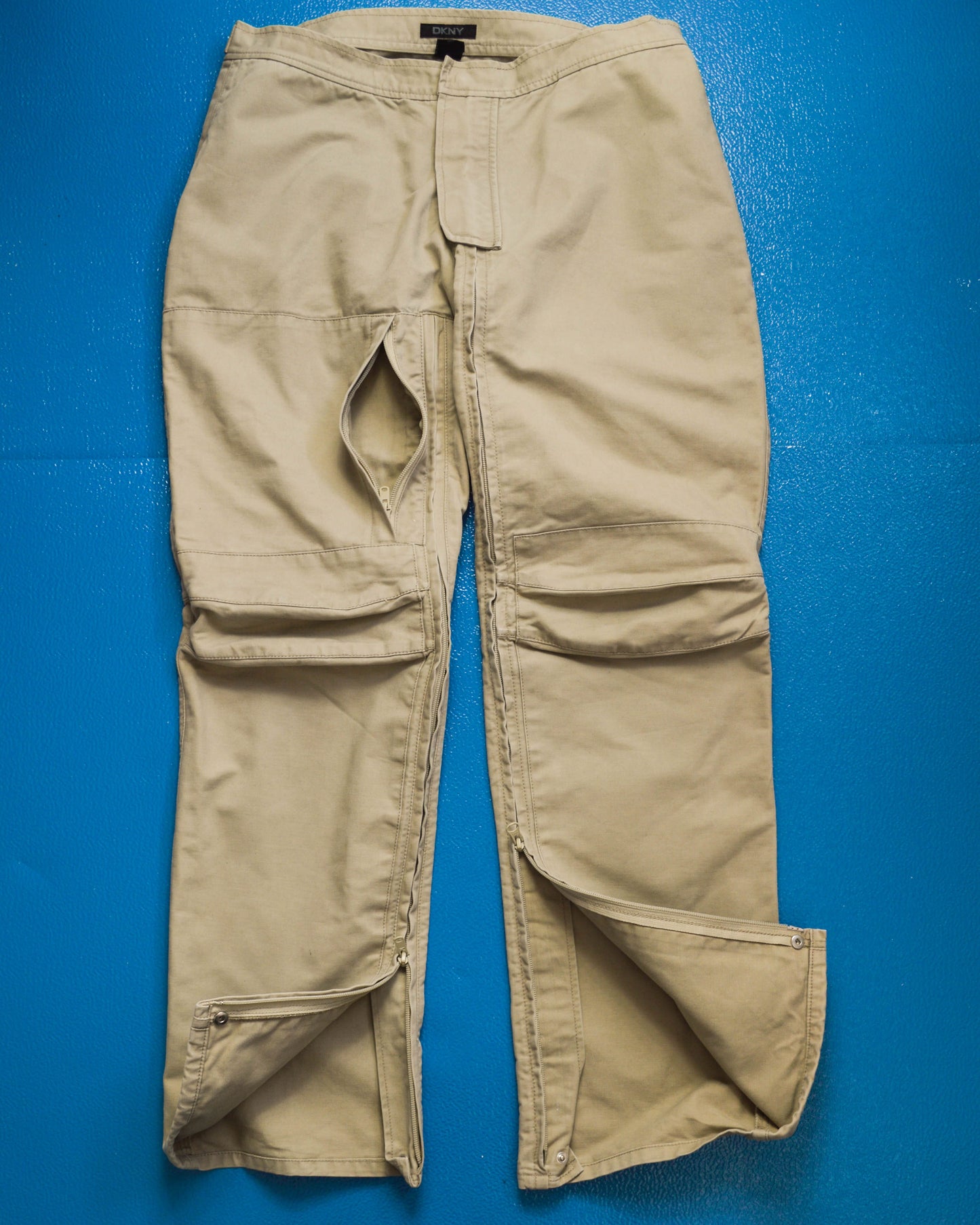 DKNY Moto Style Articulated Heavy Canvas Pants (~34~)