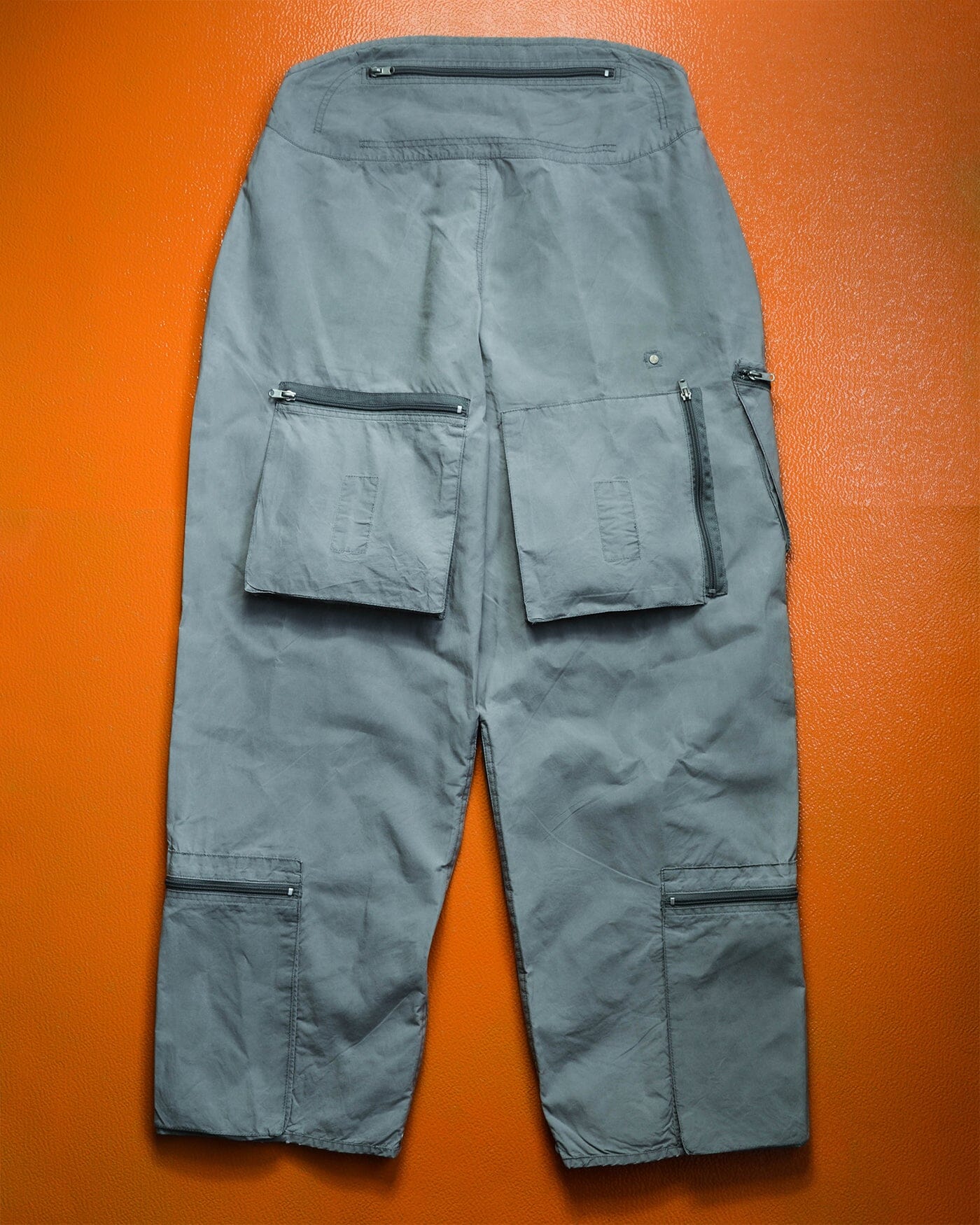 DKNY Multi-pocket Asymmetrical Grey Tactical Cargo Pants (34)