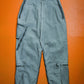 DKNY Multi-pocket Asymmetrical Grey Tactical Cargo Pants (34)