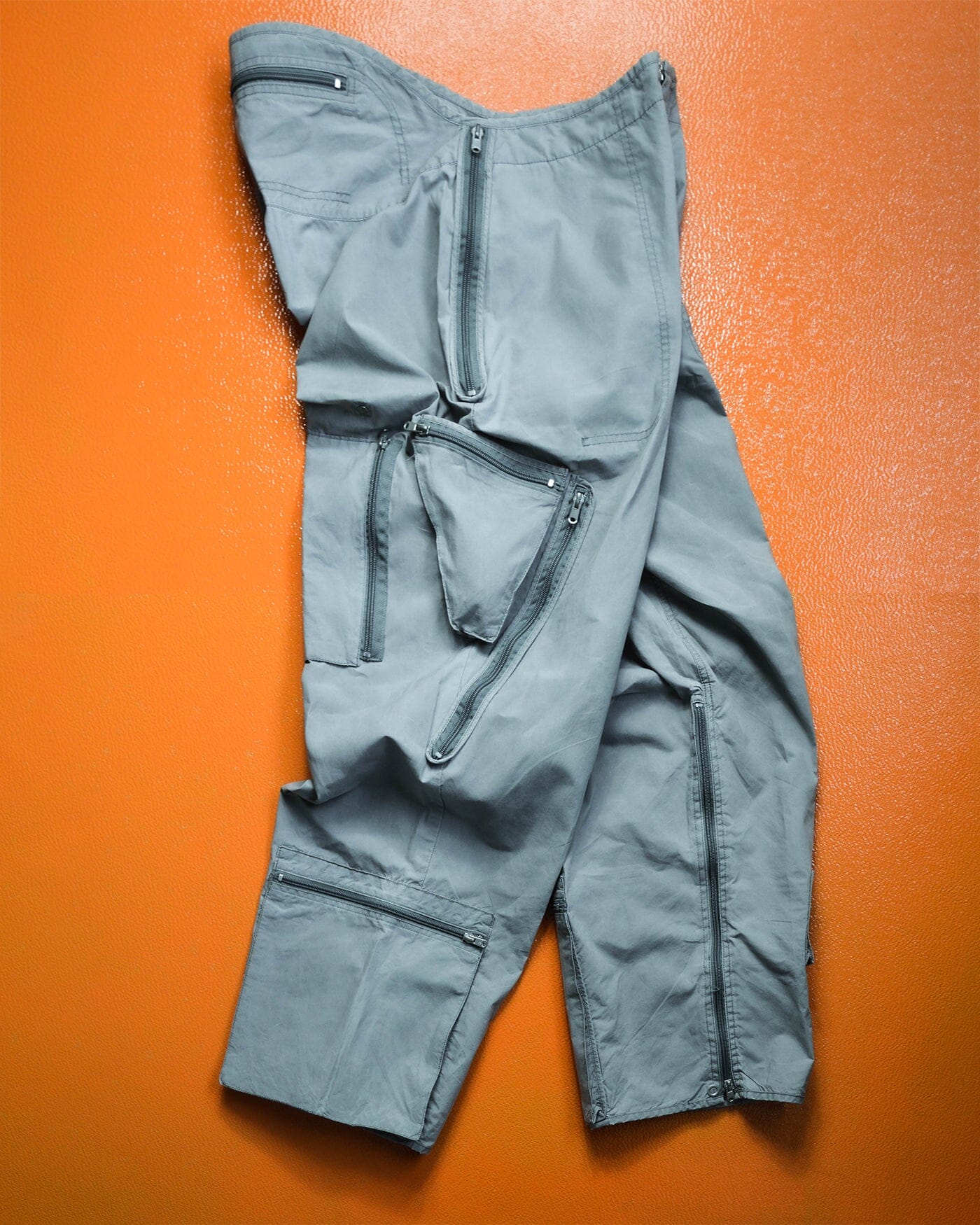 DKNY Multi-pocket Asymmetrical Grey Tactical Cargo Pants (34)