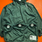 Final Home 1999 Packable Asymmetrical Full Face Zip Survival Emerald Green Anorak Jacket (~L~)