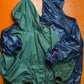 Final Home 1999 Packable Asymmetrical Full Face Zip Survival Emerald Green Anorak Jacket (~L~)