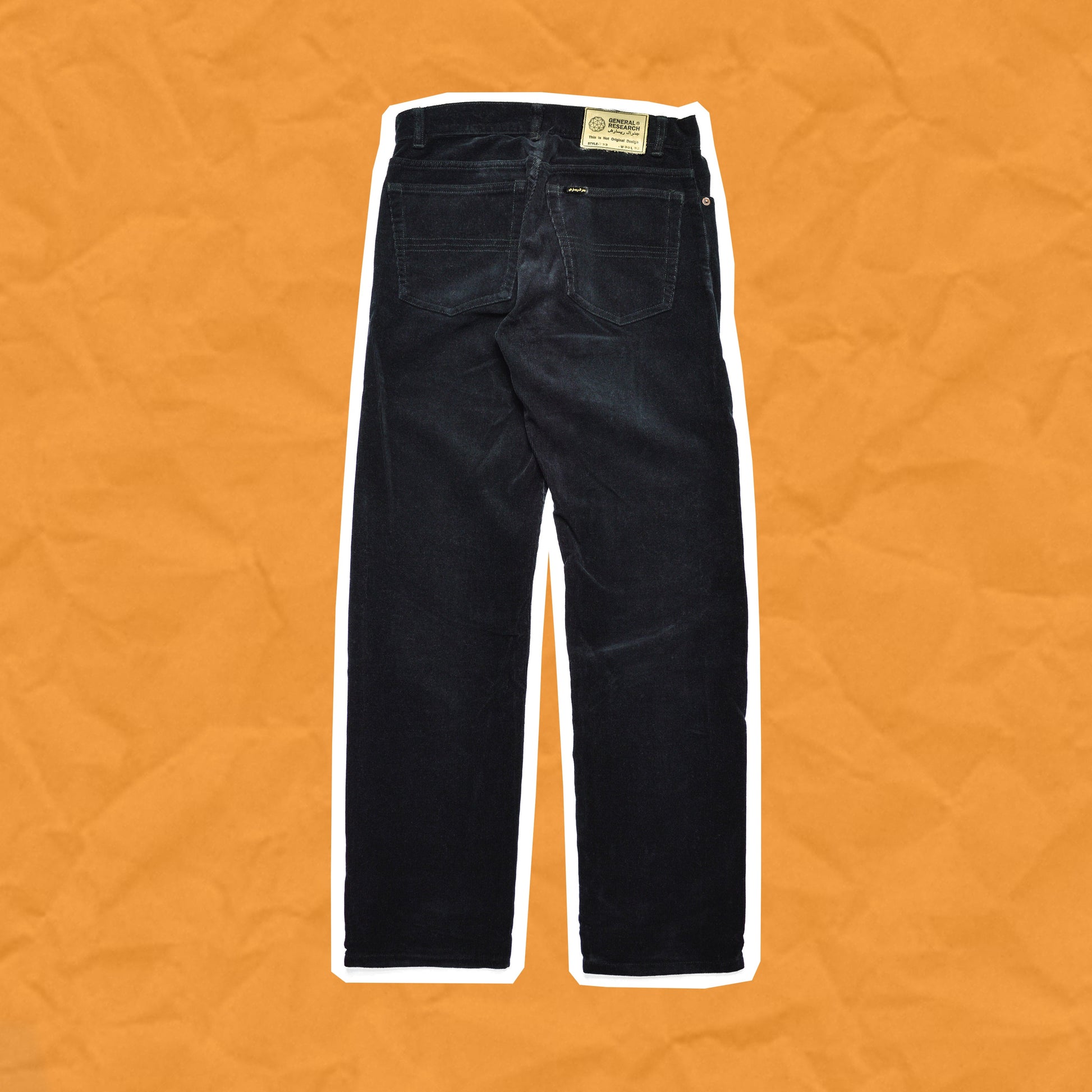 General Research 2000 Corduroy Slim Pants With Arabic Detailing (~29x31~)
