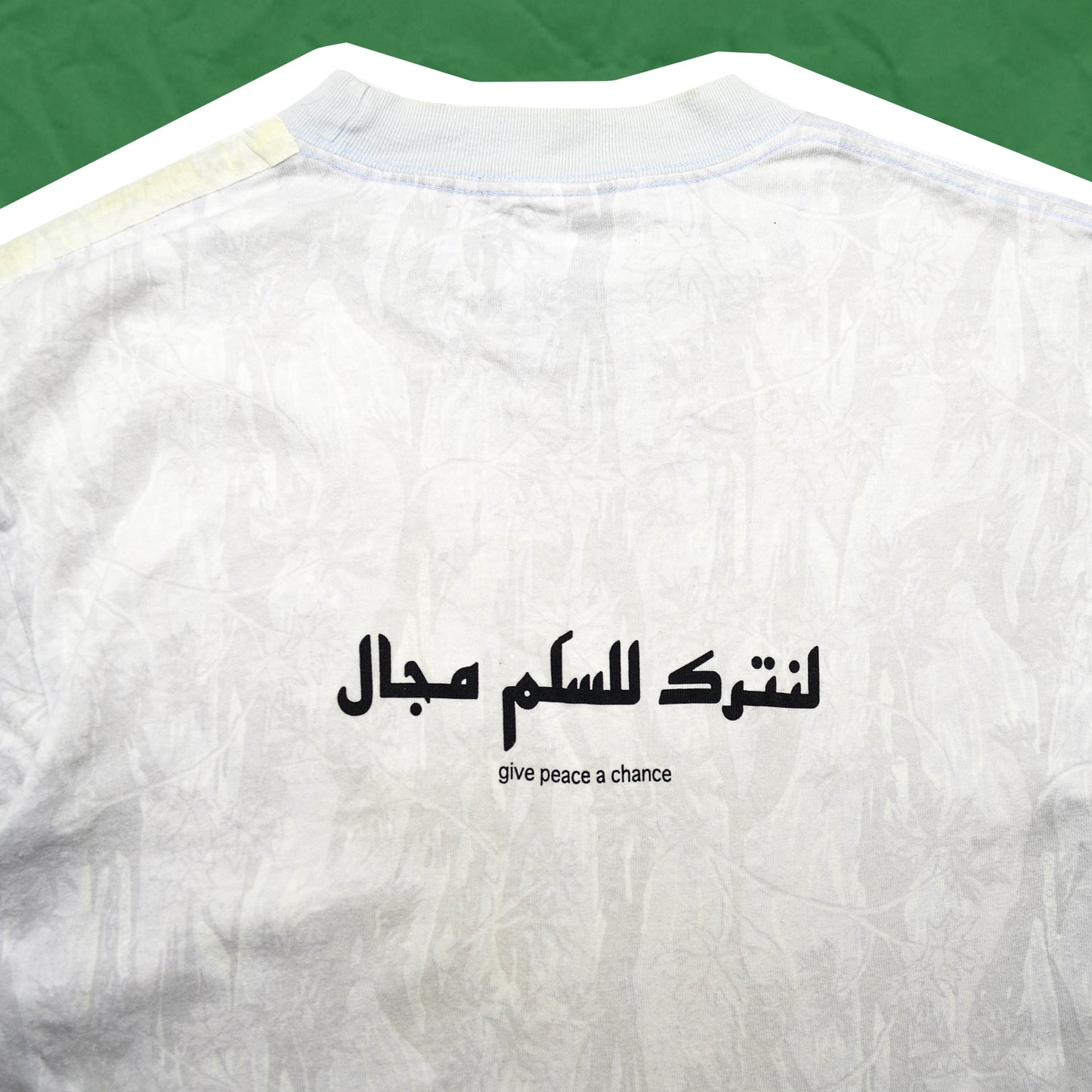 General Research "Go to woods" / "Give peace a chance" Arabic Subtle Tonal Camo T shirt (M)