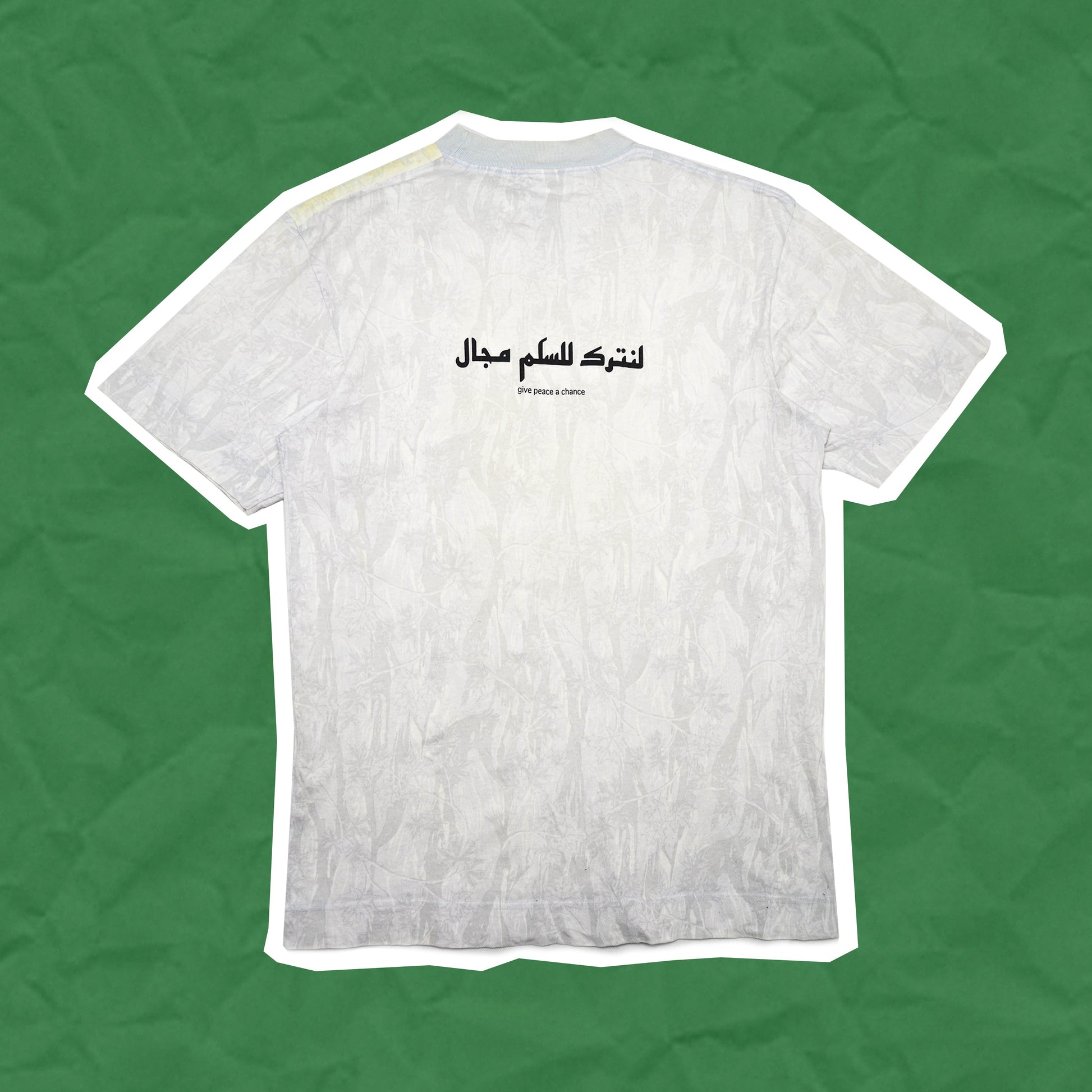 General Research "Go to woods" / "Give peace a chance" Arabic Subtle Tonal Camo T shirt (M)