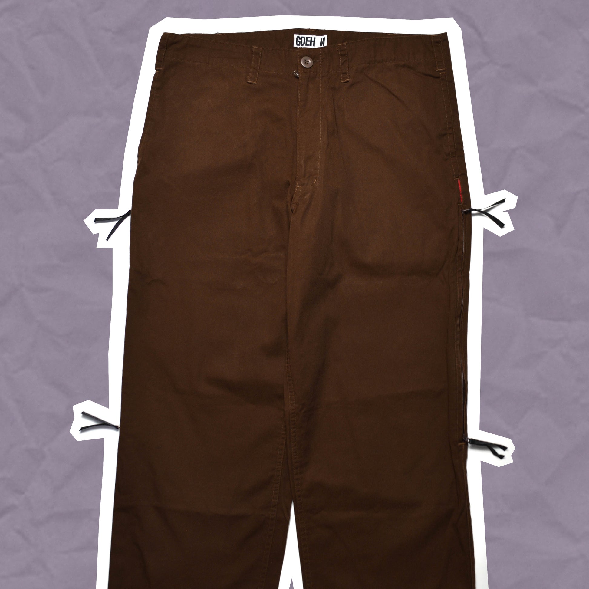 GOODENOUGH Brown Ventilated Technical Pants (M)
