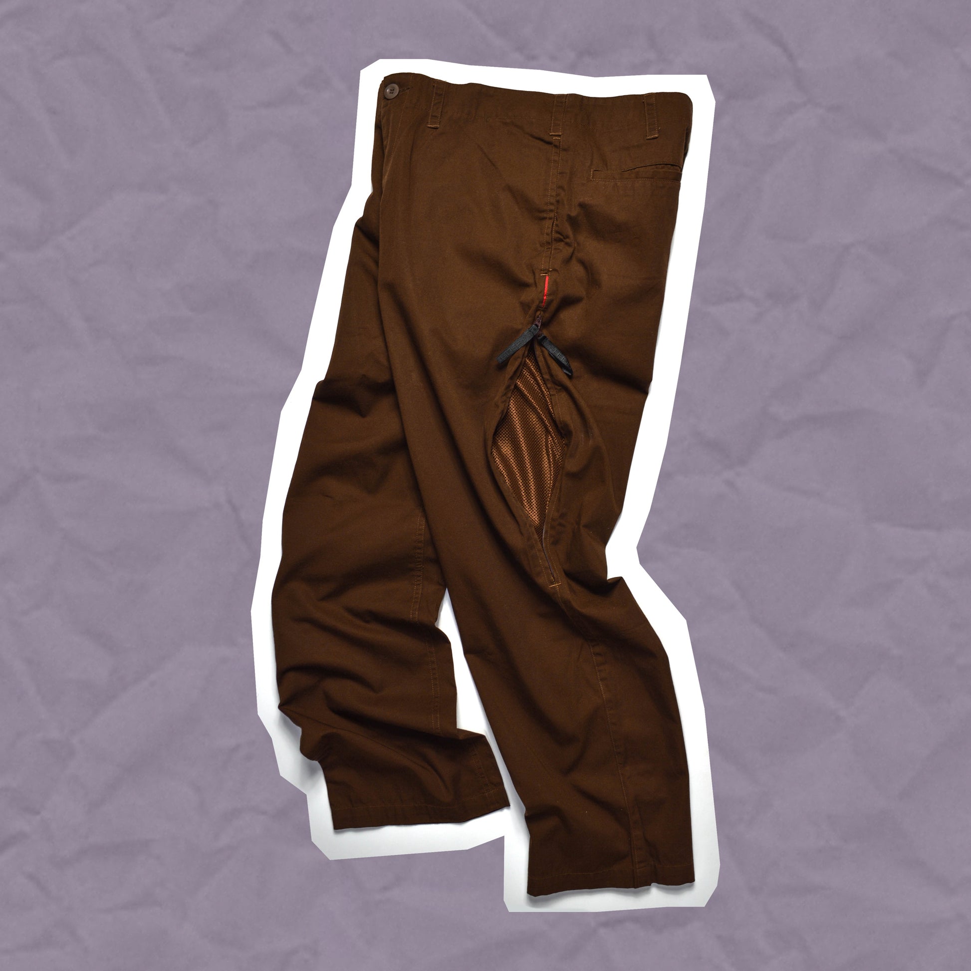 GOODENOUGH Brown Ventilated Technical Pants (M)