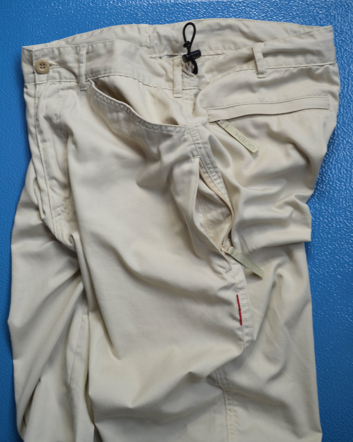 GOODENOUGH Cream Technical Track Pants (30~31)